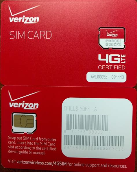 verizon micro sim card